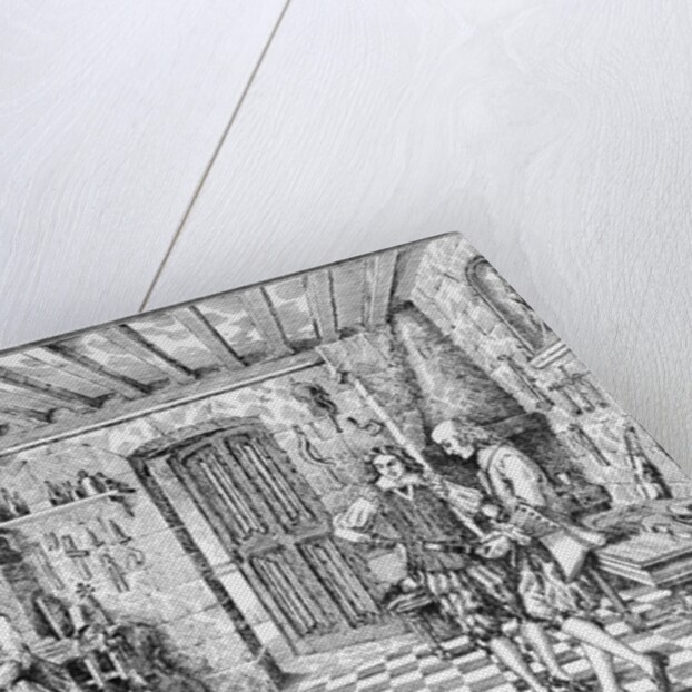 Sketch of Stradivari in His Workshop by Anonymous