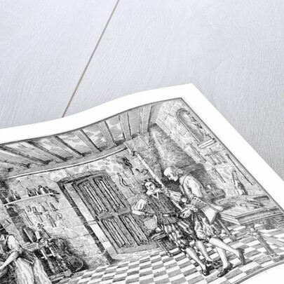 Sketch of Stradivari in His Workshop by Anonymous