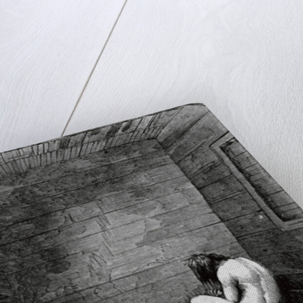Insane Girl Sitting in a Dungeon by Anonymous