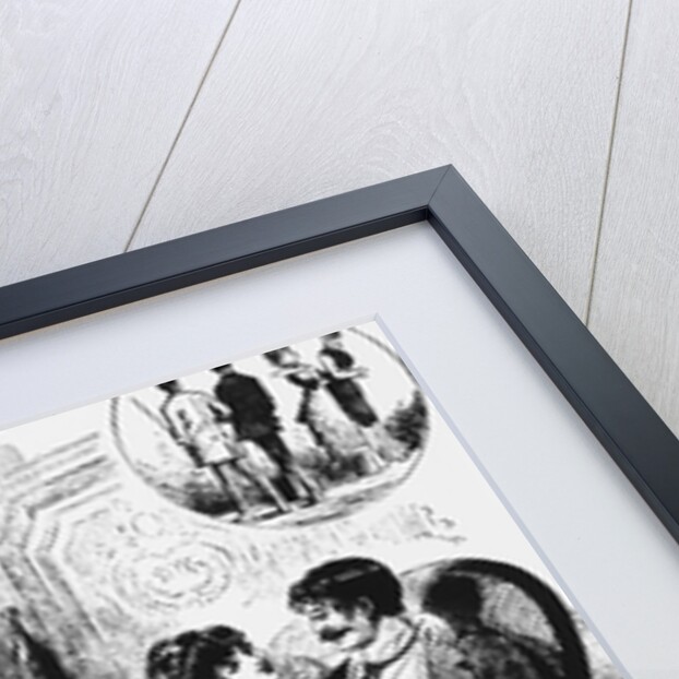 Illustration Depicting Prostitutes Cavorting with Swells by Anonymous