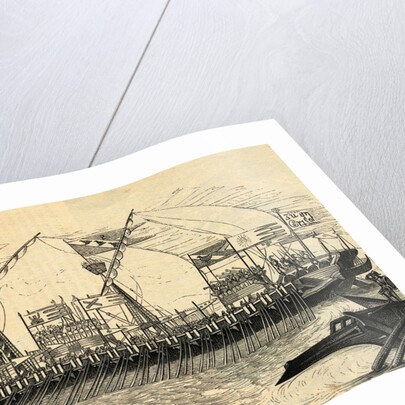 Galley Ship on the Seas by Anonymous