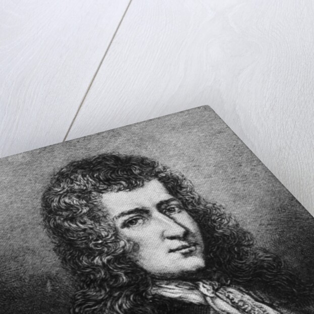 17th-Century Engraving of Rene-Robert Cavelier de La Salle by Anonymous