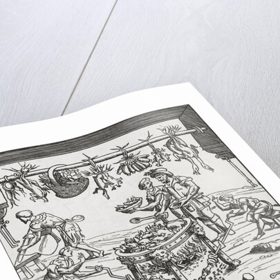 Scene of 16th Century Kitchen by Anonymous