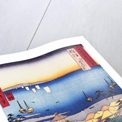 Demi Beach at Sumiyoshi in Settsu Province by Hiroshige