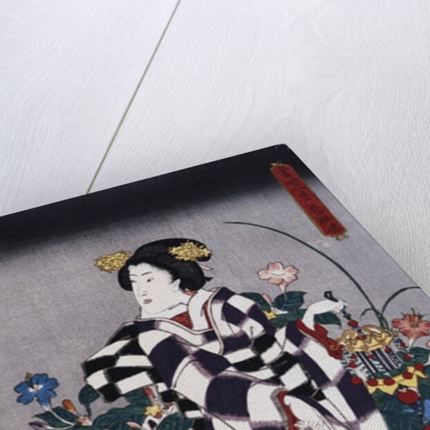 Japanese Print of a Woman attributed to Yoshitoshi by Anonymous