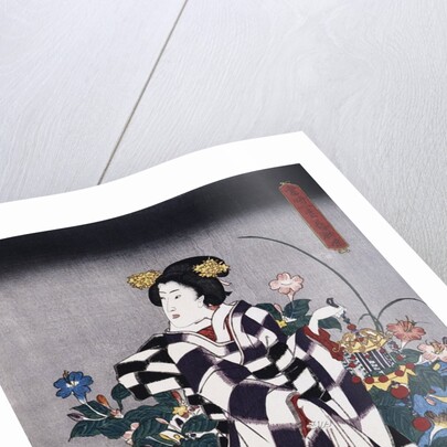 Japanese Print of a Woman attributed to Yoshitoshi by Anonymous