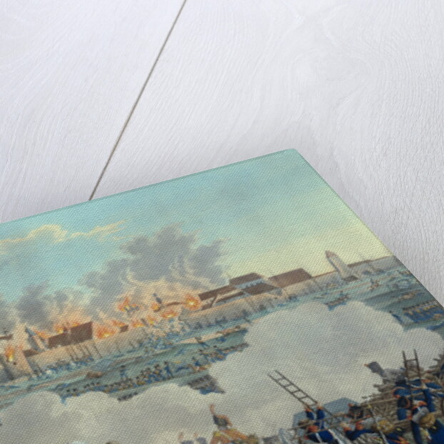 19th-Century Painting Depicting Napoleon at the Battle of Ratisbonne by Anonymous