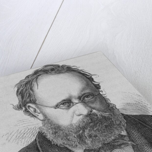 19th Century Portrait of French Socialist Joseph Proudhon from L'Histoire de France by Henri Jean Guillaume Martin