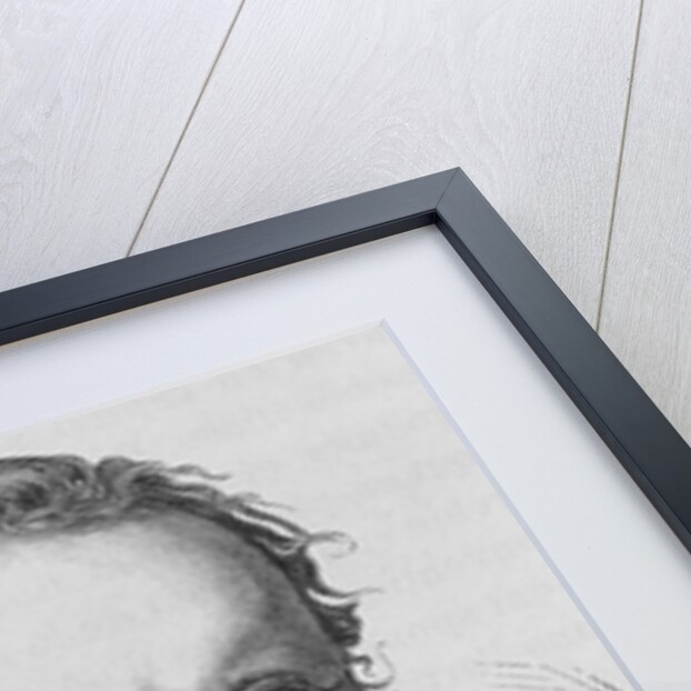 19th Century Portrait of French Socialist Joseph Proudhon from L'Histoire de France by Henri Jean Guillaume Martin