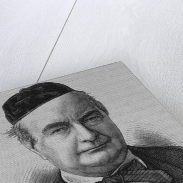 19th Century Portrait of Sainte-Beuve from L'Histoire de France by Henri Jean Guillaume Martin