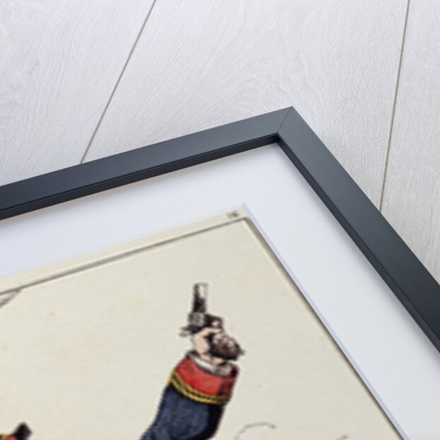 Hand-Colored Print Showing the Siege of Paris by Anonymous