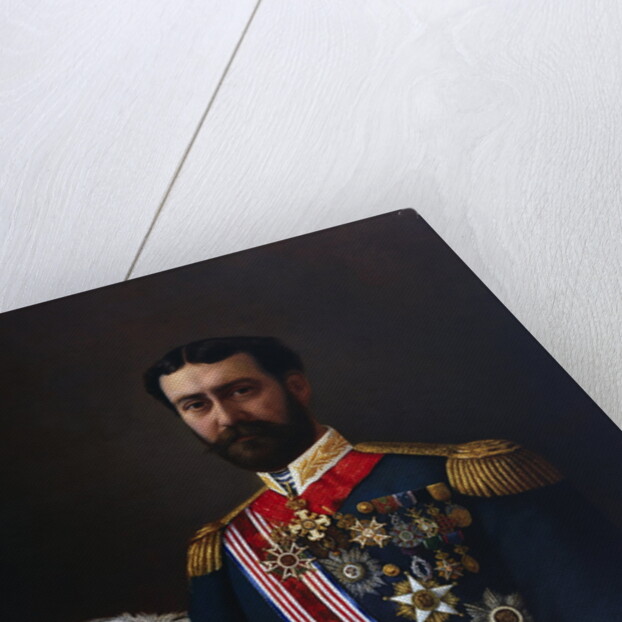 Portrait Painting of the Count of Montalbo in Uniform by Alfred de Dekez