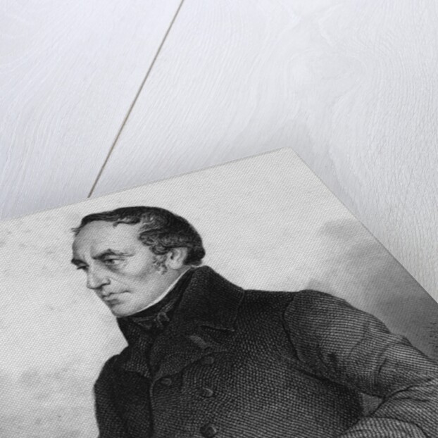 19th Century Engraving of Francois Guizot from L'Histoire de France by Henri Jean Guillaume Martin