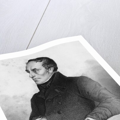 19th Century Engraving of Francois Guizot from L'Histoire de France by Henri Jean Guillaume Martin