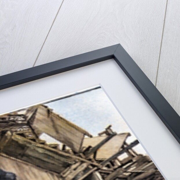 Color Engraving of 1905 Earthquake in Calabria, Italy by Anonymous