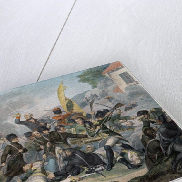 Bataille de Cassano Illustration in Victoires et Conquetes des Armees Francaises by Anonymous