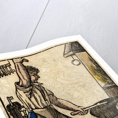 Serrurier - Schlosser Woodblock Print by Anonymous