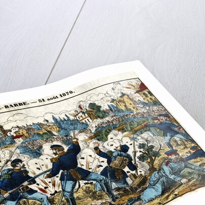 Bataille de Sainte-Barbe Woodblock Print by Anonymous