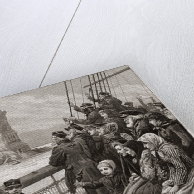 Arrivee d'Emigrants Juifs a New-York by Charles Joseph Staniland