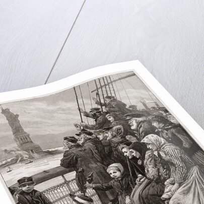 Arrivee d'Emigrants Juifs a New-York by Charles Joseph Staniland