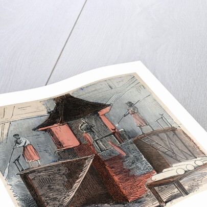 19th-Century Illustration of Glass Blowing by Anonymous