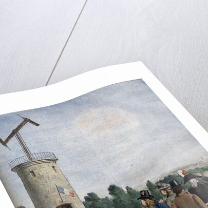 Illustration of the Experiment of the Telegraph of Cap in the Park of Saint-Fargeau in Menilmontant in July of 1763 by Anonymous