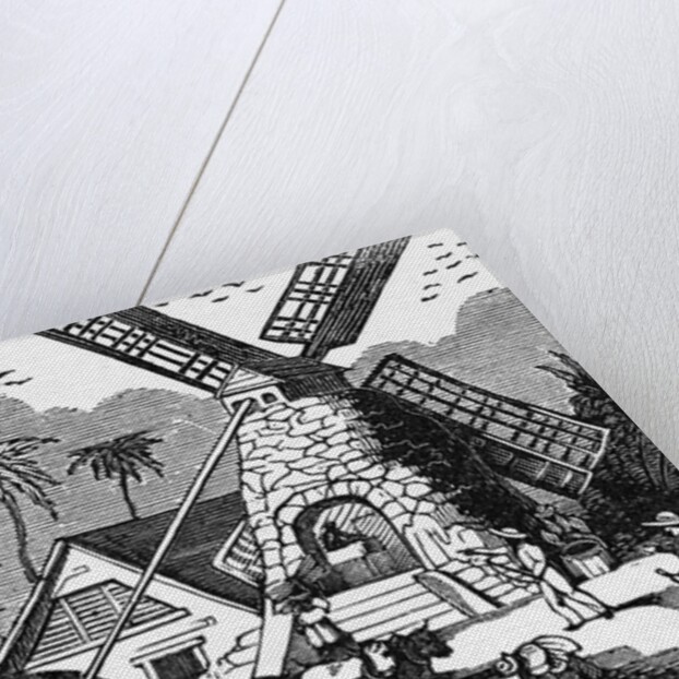 Illustration of Early Workers at West Indies Sugar Mill by Anonymous