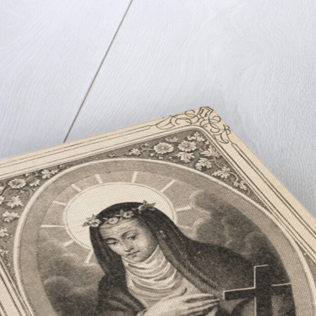 Portrait of Saint Rose of Lima Holding a Cross by Anonymous