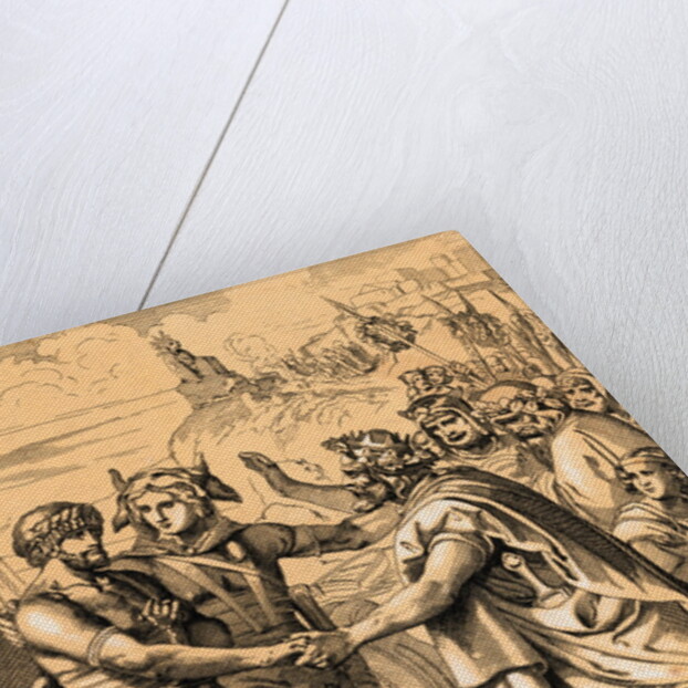 Hengist and Horsa Coming Ashore with Their Warriors by Anonymous