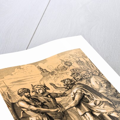 Hengist and Horsa Coming Ashore with Their Warriors by Anonymous