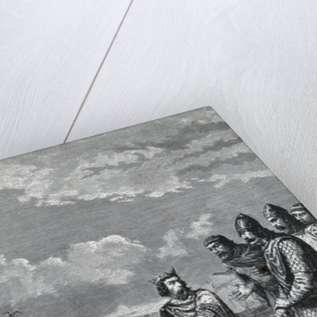 King Canute with His Courtiers by Anonymous