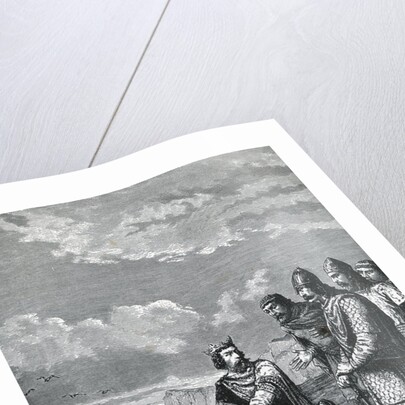 King Canute with His Courtiers by Anonymous