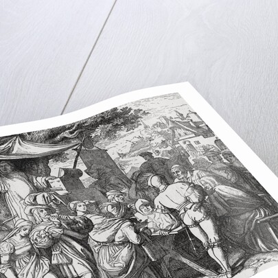 Martin Luther Opposer Johann Tetzel with Crowd by Anonymous