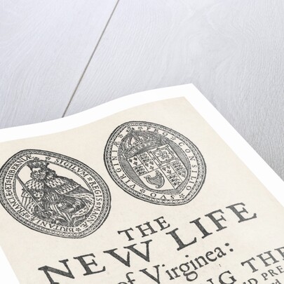 Portrait of The New Life of Virginia Document by Anonymous