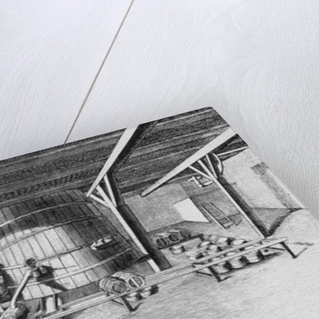 Interior of an Early Beer Making Plant by Anonymous