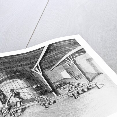 Interior of an Early Beer Making Plant by Anonymous
