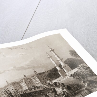 Dock Workers and Citizens Along the Port at Bordeaux by Anonymous