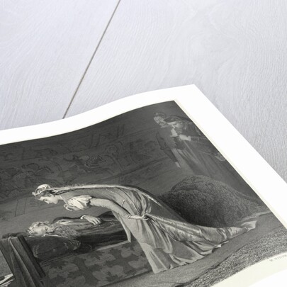 Cordelia Leans Over The Ailing Lear by Anonymous