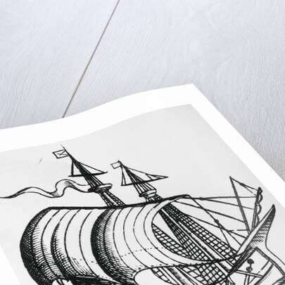 Fifteenth Century Caravel by Anonymous