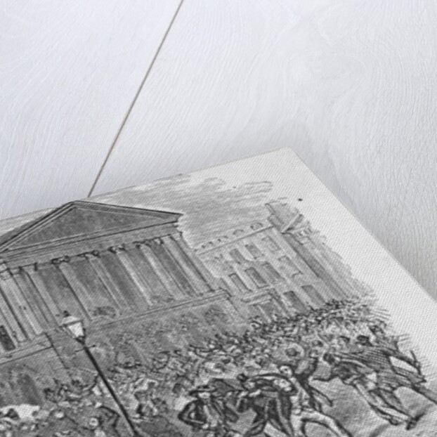 Illustration of the Riot at the Astor Place Opera House by Anonymous