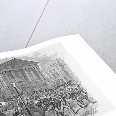 Illustration of the Riot at the Astor Place Opera House by Anonymous