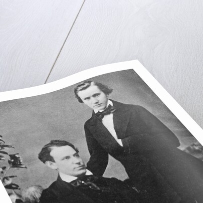 Johannes Brahms and Acquaintance Posing for Camera by Anonymous