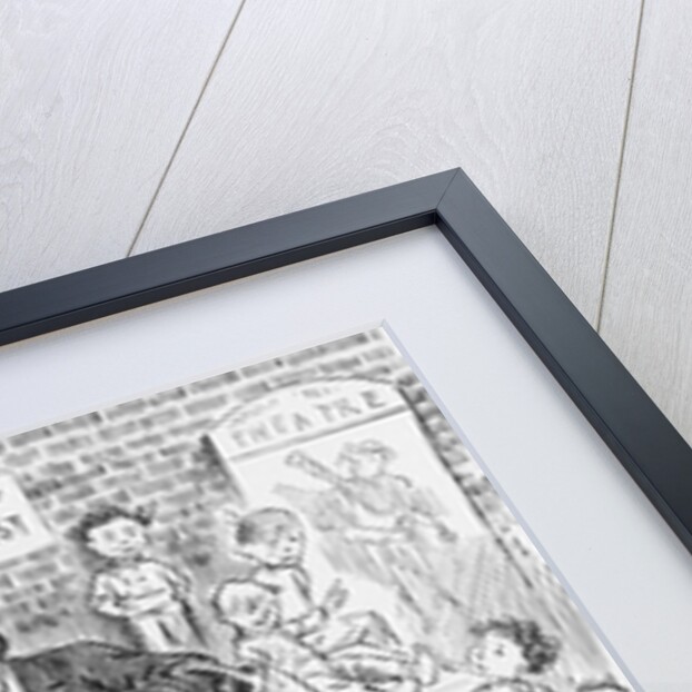 Illustration of an Overpopulated Street in New York City by Anonymous