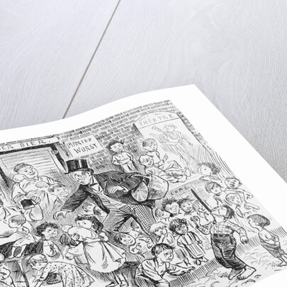 Illustration of an Overpopulated Street in New York City by Anonymous