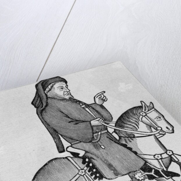 Print of Geoffrey Chaucer by Anonymous