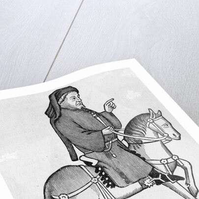 Print of Geoffrey Chaucer by Anonymous