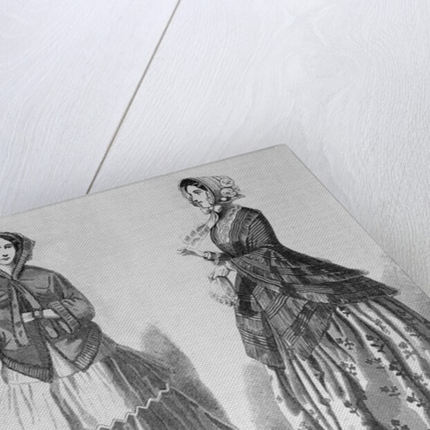 Figures of Young Woman in Early Costume by Anonymous