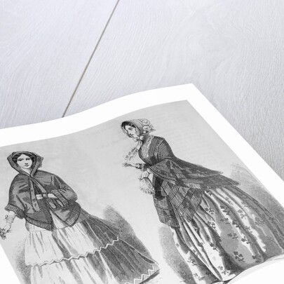 Figures of Young Woman in Early Costume by Anonymous