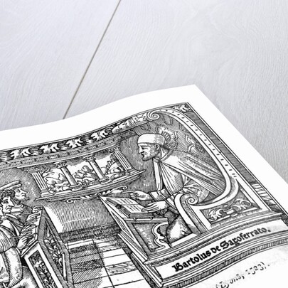 Teacher Instructing Students in Medieval Classrom by Anonymous
