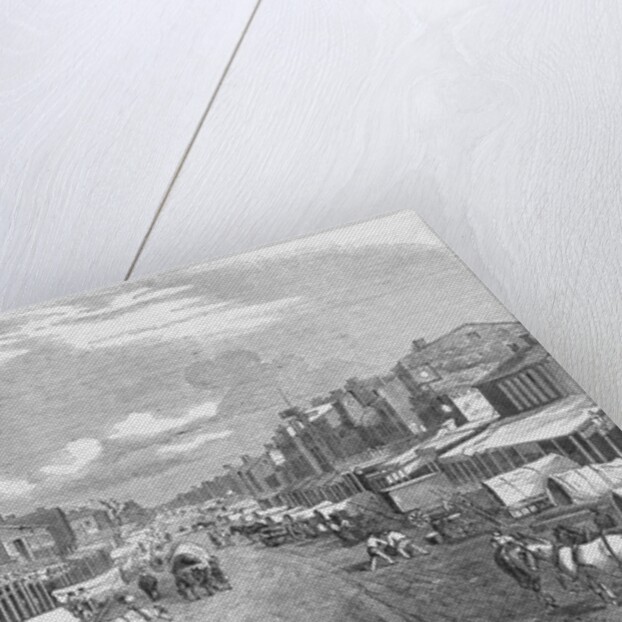 Main Street with Horse and Carriages by Anonymous